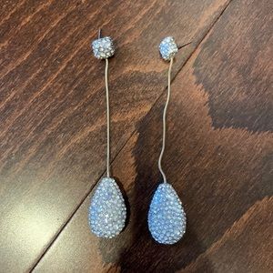 Zara silver drop earrings
